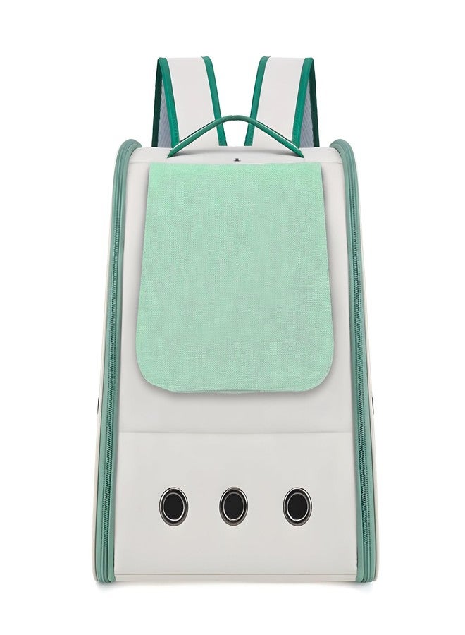 Schmick Pet Carrier Backpack for Cats & Dogs - Foldable Travel Bag for Pets | Portable Pet House | Comfortable & Breathable (Turquoise) - Image 1
